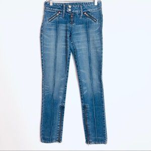 Jill Stuart Vintage 90s Zipper Skinny Jeans